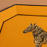 Hand-Painted Zebra Tray