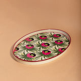 Hand-Painted Floral Tray