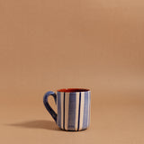 Ceramic Cabana Pattern Mug (Blue)