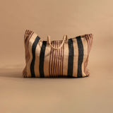 Maison Bengal Oversized Jute Tote - Brown Beige/Black Stripe